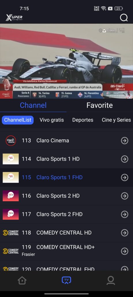 ¿Cómo ver partidos deportivos en vivo en Xuper TV sin suscripción? Empezar a ver partidos deportivos en directo