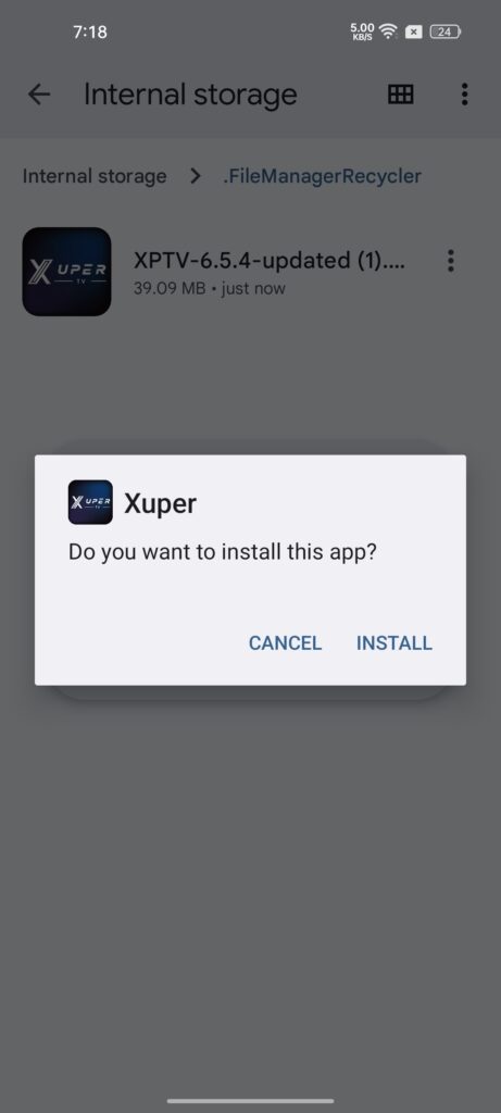 ¿Cómo ver partidos deportivos en vivo en Xuper TV sin suscripción? Instalar la aplicación